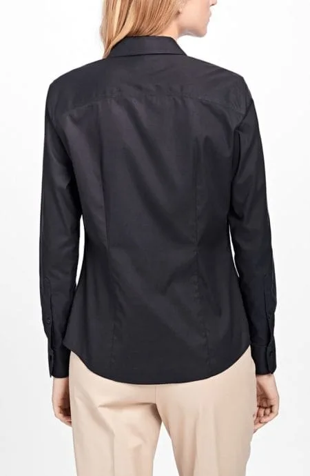 women's dress shirts for work & Blouses White Work Shirts Material Womens Long Sleeve Collar Button