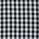 100% poplin cotton in a Dead Sea gingham pattern ideal for shirts, dresses, skirts, pants, and unstructured blazers.