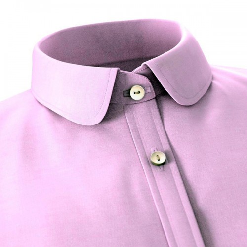An image illustration of no contrast collar in a women’s shirt.