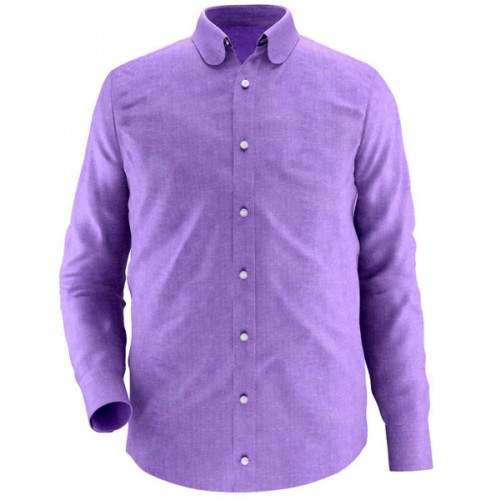 Placket front in the men’s shirt.
