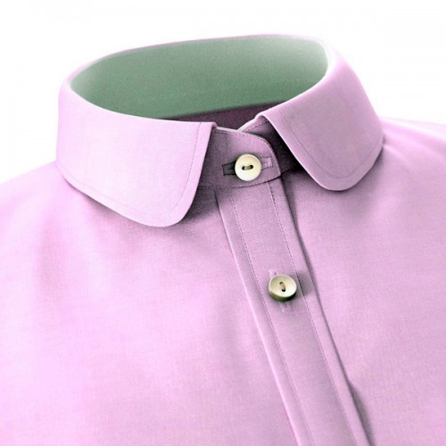 An image illustration of contrast white collar interior in a women’s shirt.