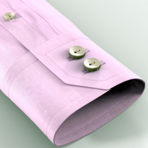 An image illustration of the women’s shirt sleeves with double button notched single cuff.