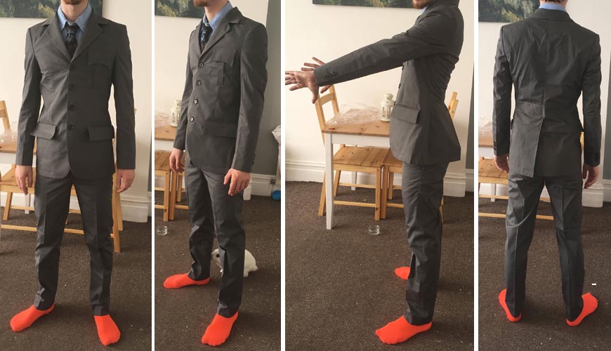 10th doctor suit fitting