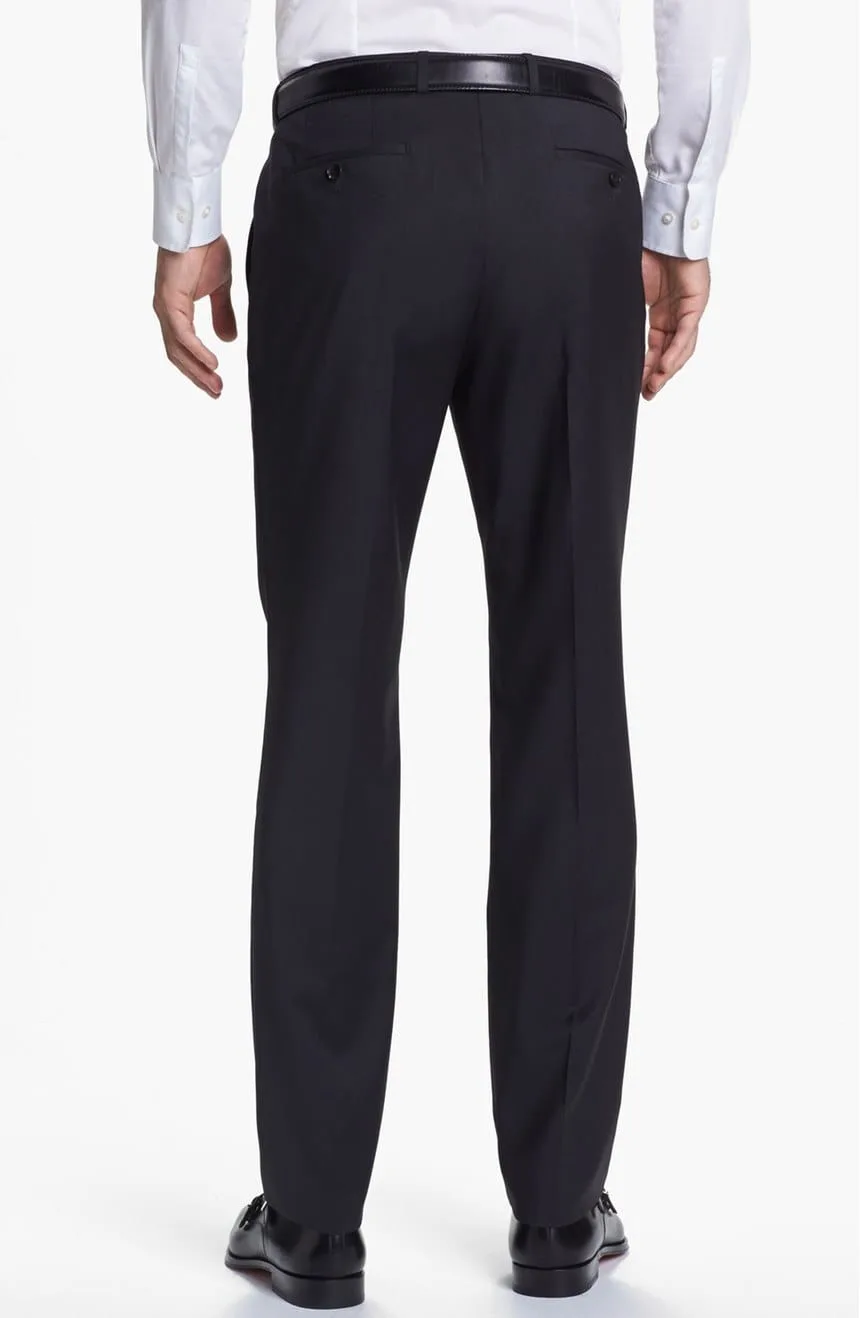 dark grey mens dress pants Circle S Pants Mens Western Heather Dress Ranch Polyester CP4776 main image 0
