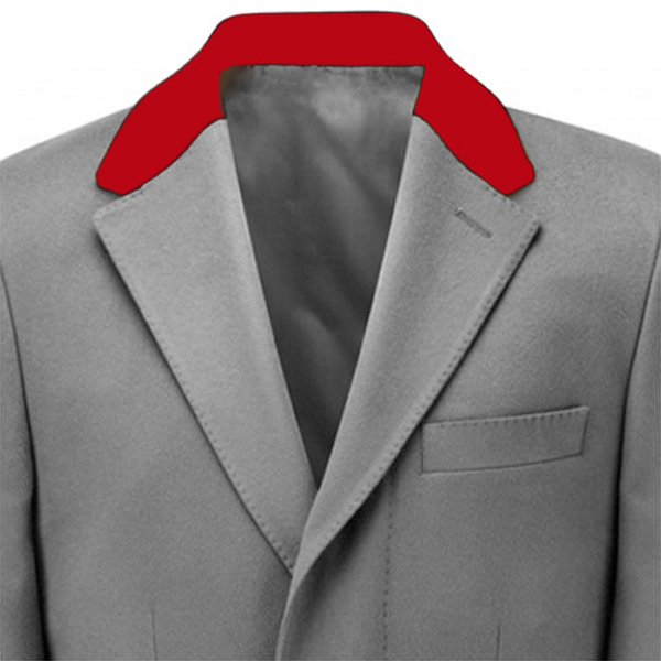 red velvet collar in coat