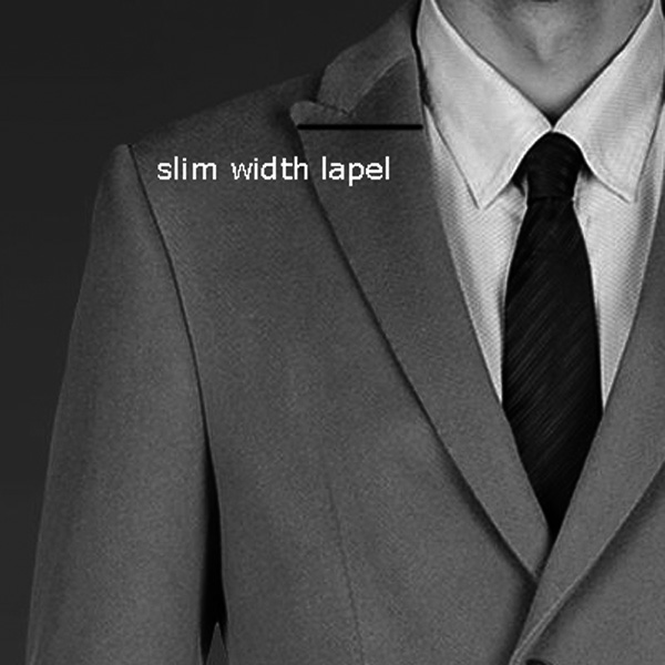 slim width frock coat lapels