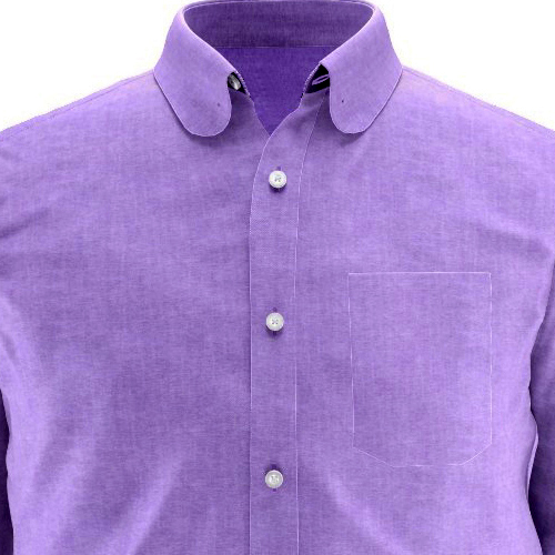 Men’s shirts with angled left chest pocket.