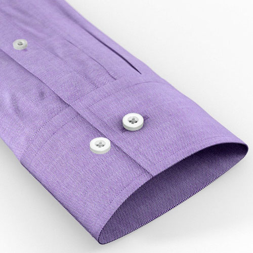 Shirt sleeves with convertible straight cuff.