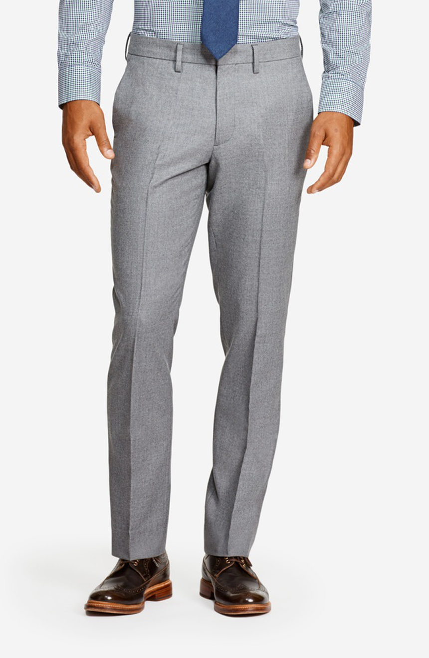 Grey flannel trousers for any color shirt or blazer | Baron Boutique