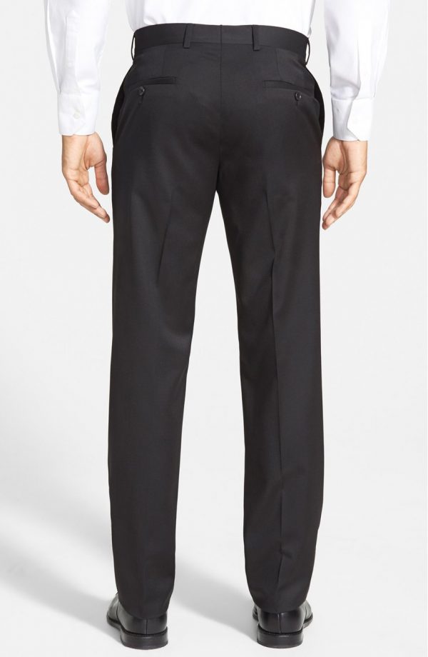 Mens black dress pants from business and casual to work and wedding.