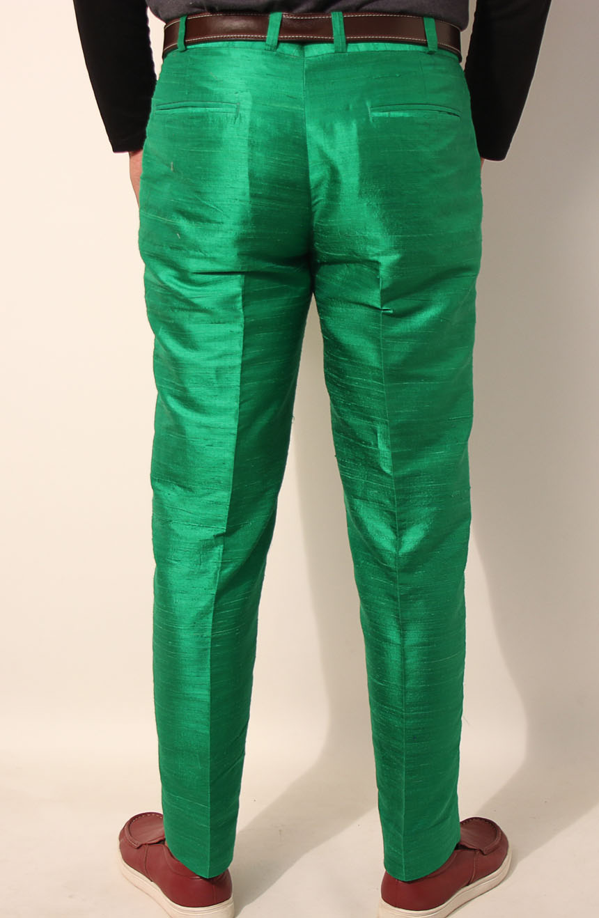 MVR JEANS Mens Solid Formal Regular Fit Wrinkle Free Cotton Satin Trousers   3411  Camel Color