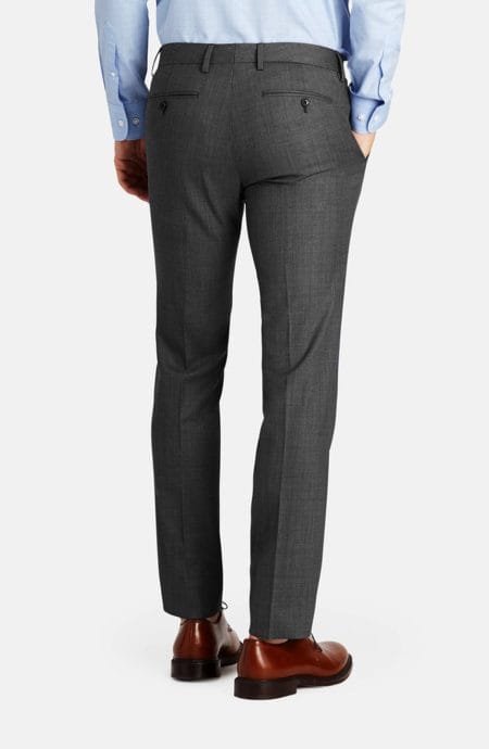 Mens wedding pants full back view.