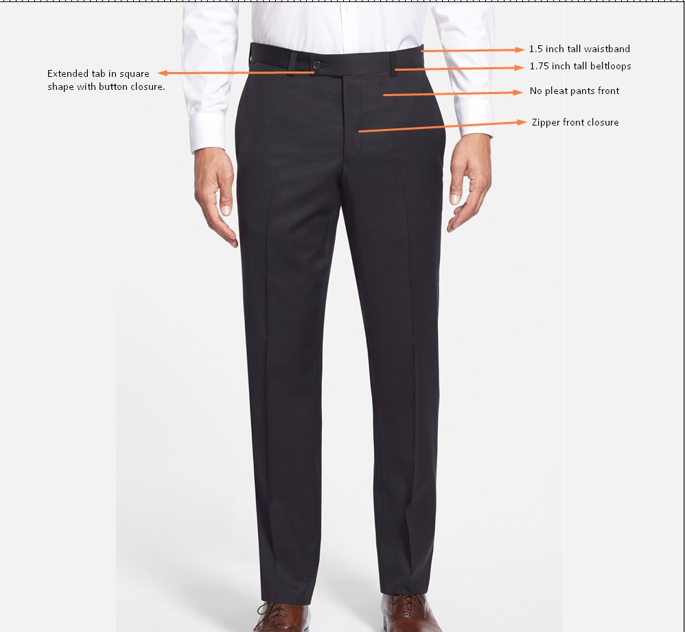 pants features illustration