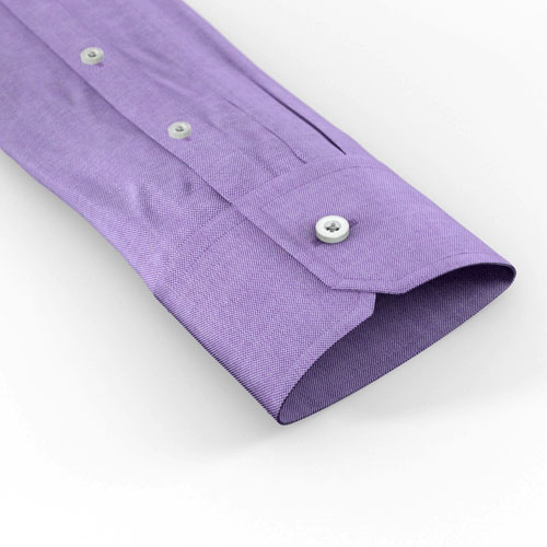 Custom-made shirt sleeve placket with two buttons closure.