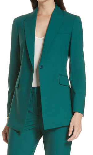 This is an image of a women's suit jackets in a boutique fit.