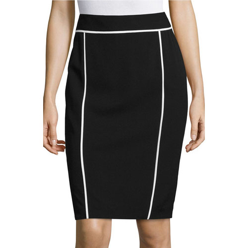The white trim details in womens skirt SKU 3000005.