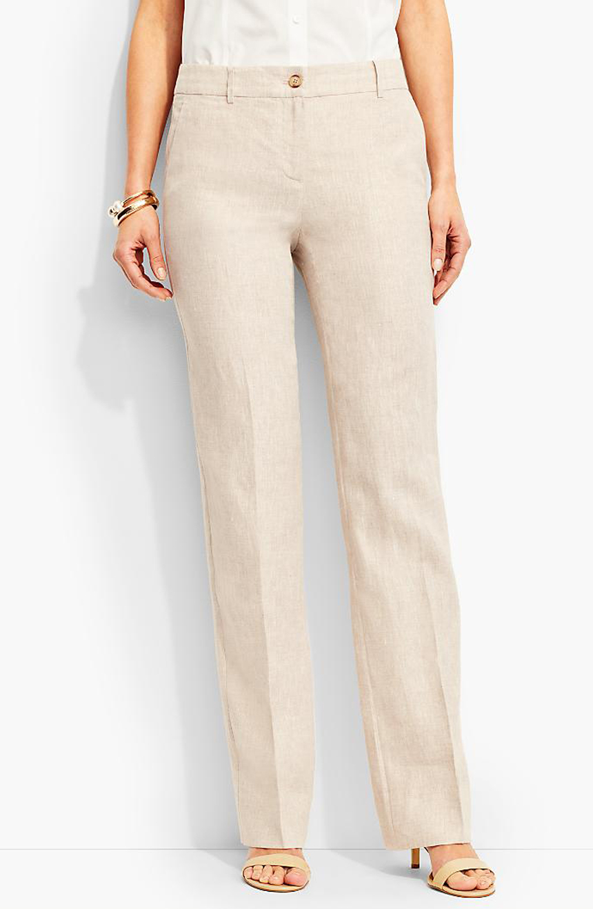 Topshop linen trousers in beige | ASOS