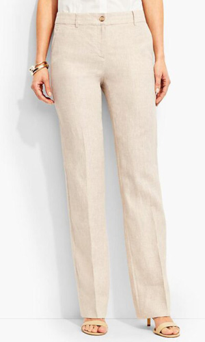 Relaxed fit in women's pants.