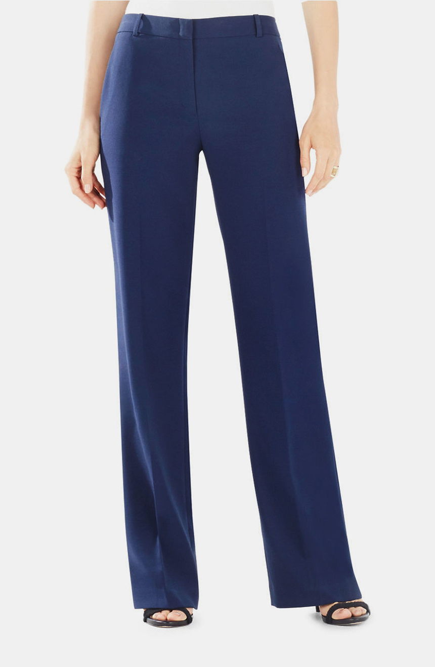 Womens Navy Blue Boutique Flare Pants