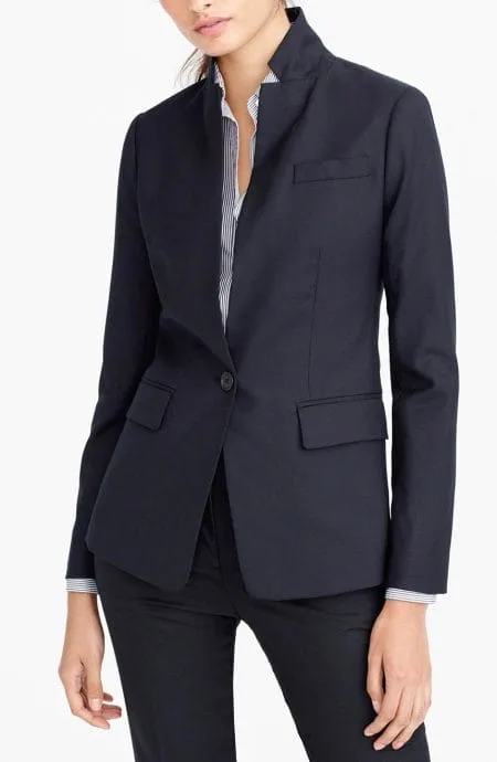 white and blue dress shirt The Black Tux Cotton Dress Shirt-Slim In White