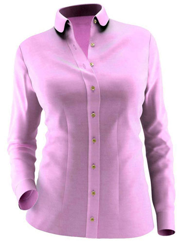 An image illustrating a boutique fit women's shirt.
