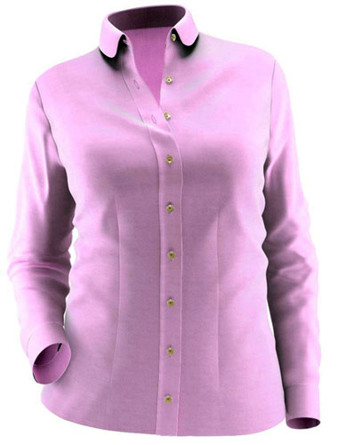 An image illustrating a relaxed fit women's shirt.