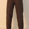 10th Doctor Who brown pinstripe suit pants full back view.