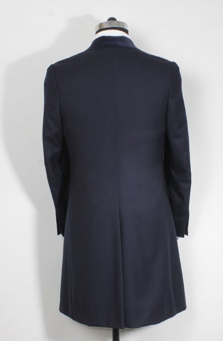Womens navy Crombie coat replica from James Bond Spectre
