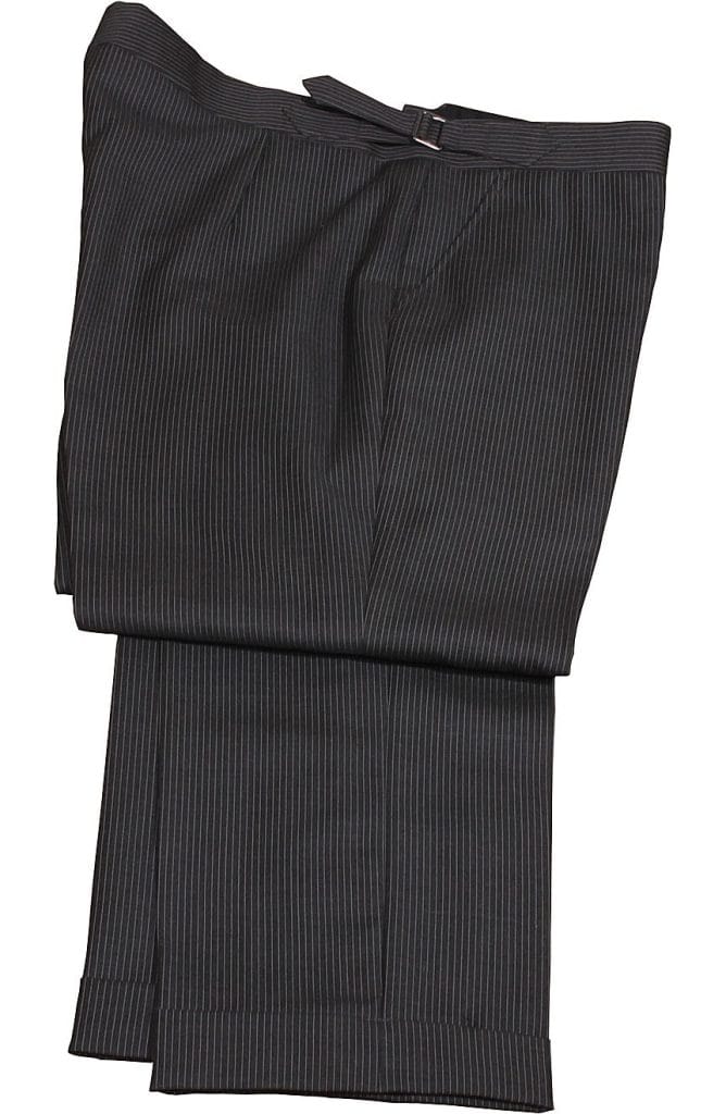 Charcoal grey pinstripe suit to cosplay James Bond from Skyfall