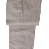 James Bond linen suit pants in herringbone from The World Is Not Enough, a full view.