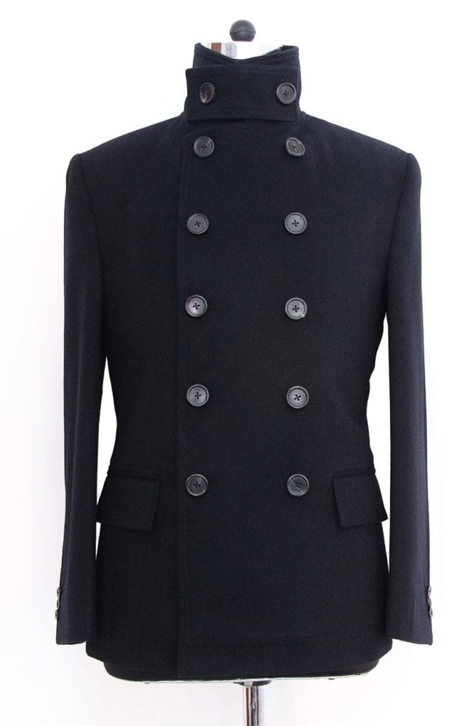 Mens fitted peacoat black Quantum Of Solace ending Scene