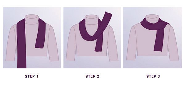 Stepwise guide to wear mens cashmere pashmina scarf with a smart casual outfit.