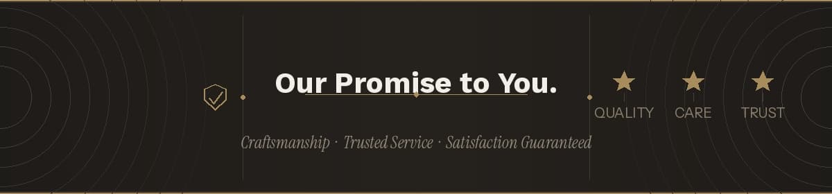 Baron Boutique service promise: free test garment, made after you order, handcrafted cashmere, worldwide tracked shipping, free swatch service, family owned.